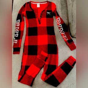 PINK Lumberjack Onesie Pajama Size XS